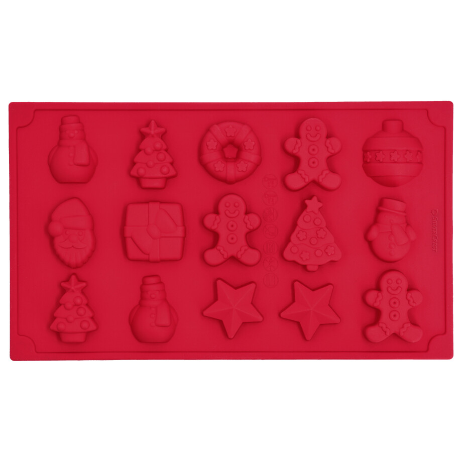 SILVERCREST Siliconen bakvorm of pralinevorm (Pralinevorm Kerst) afbeelding 1