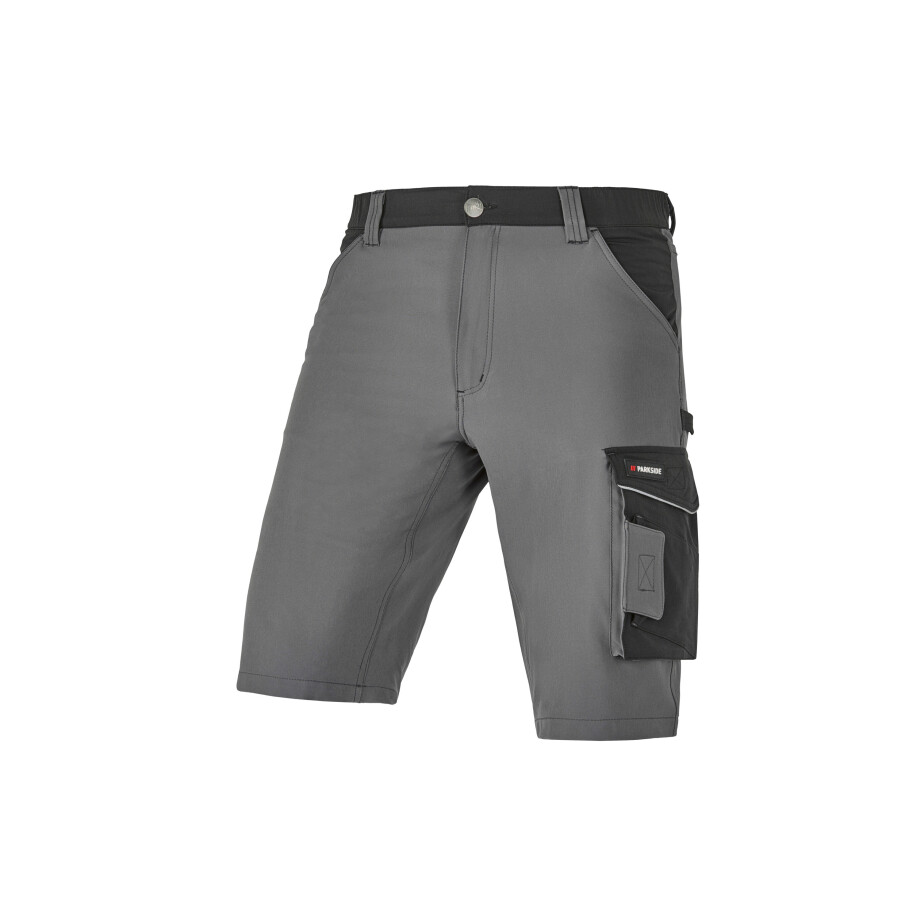 PARKSIDE Korte heren werkbroek met stretch (Grijs/zwart, 58) PARKSIDE Korte heren werkbroek met stretch (Grijs/zwart, 58) afbeelding 1
