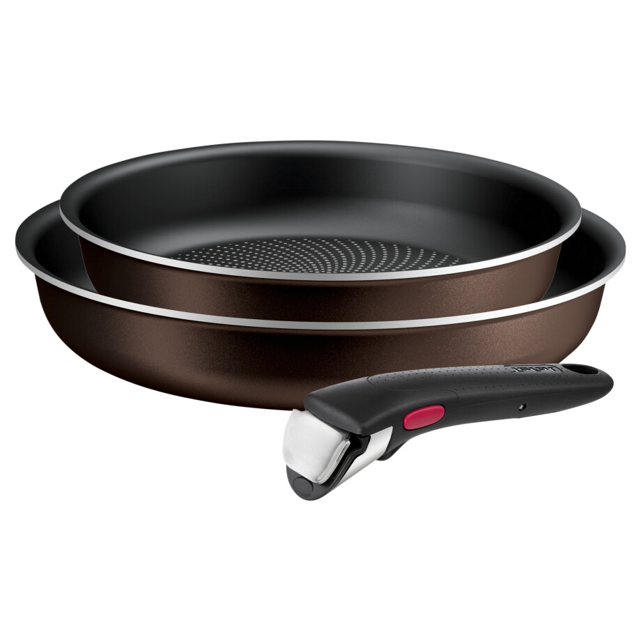 TEFAL Pannenset Ingenio L7259032 Light Cook, 3-delig. TEFAL Pannenset Ingenio L7259032 Light Cook, 3-delig. afbeelding 1