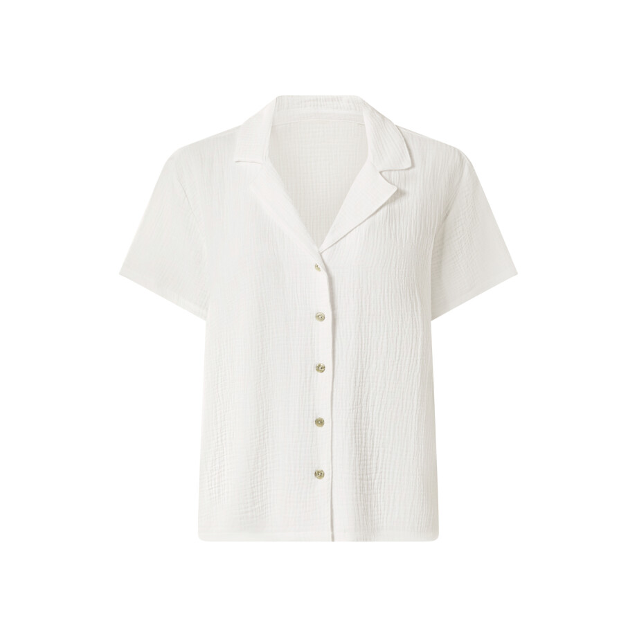 esmara Mousseline dames blouse - korte mouwen (Wit, XS (32/34)) esmara Mousseline dames blouse - korte mouwen (Wit, XS (32/34)) afbeelding 1