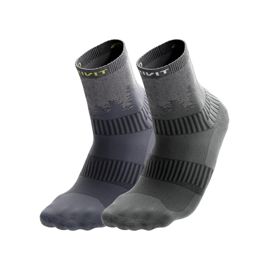 CRIVIT 2 Paar sportsokken (Donkerblauw/grijs, 43/44) afbeelding 1