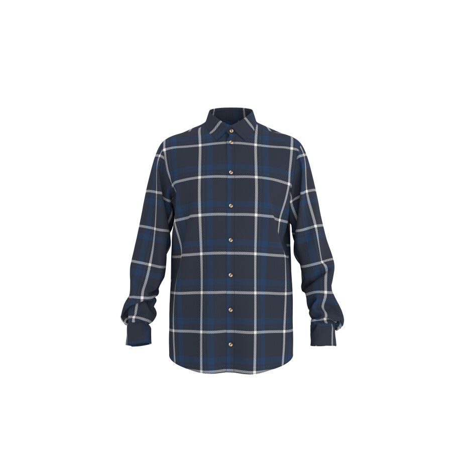 ESMARA MEN Heren flanellen overhemd (Ruit/navy/blauw/wit, L (41/42)) ESMARA MEN Heren flanellen overhemd (Ruit/navy/blauw/wit, L (41/42)) afbeelding 1