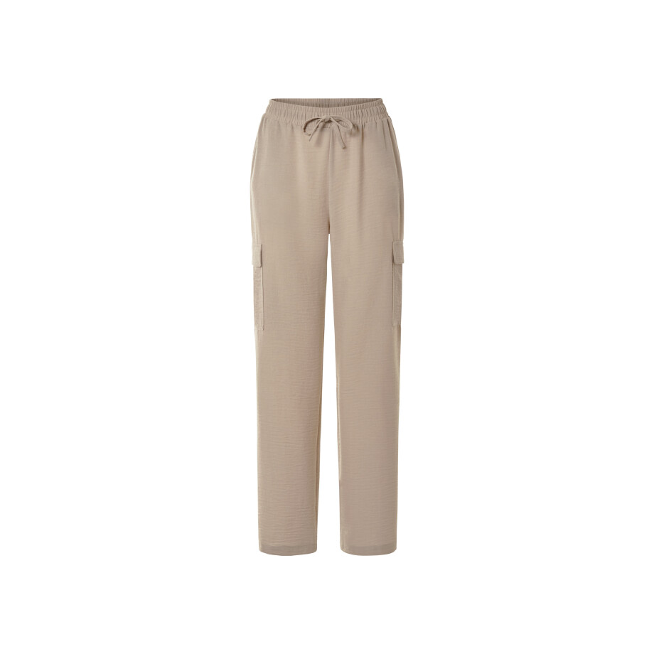 esmara Dames cargo broek (Beige, M (40/42)) afbeelding 1