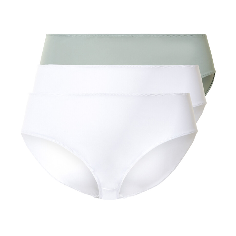 esmara 3 dames slips (Mint/wit, XL (48/50)) afbeelding 1