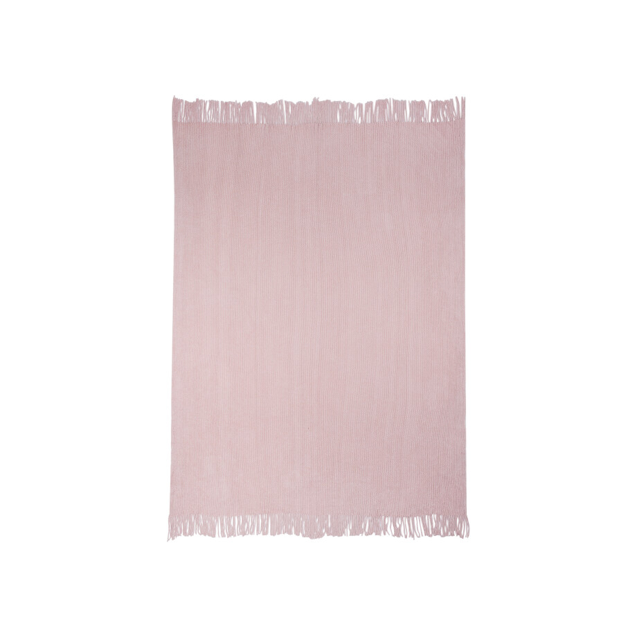LIVARNO home Plaid 130 x 170 cm (Lichtroze) afbeelding 1