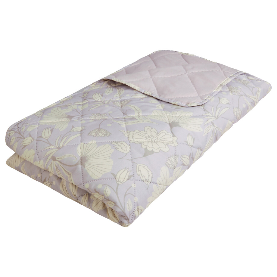 LIVARNO home Plaid 150 x 250 cm (Bloemen/beige) afbeelding 1