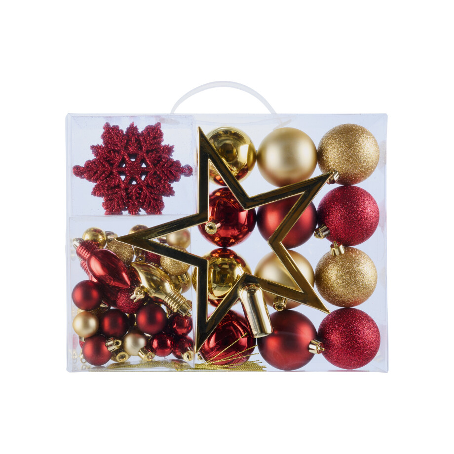 LIVARNO home Kerstboomversiering (Rood/goud) afbeelding 1