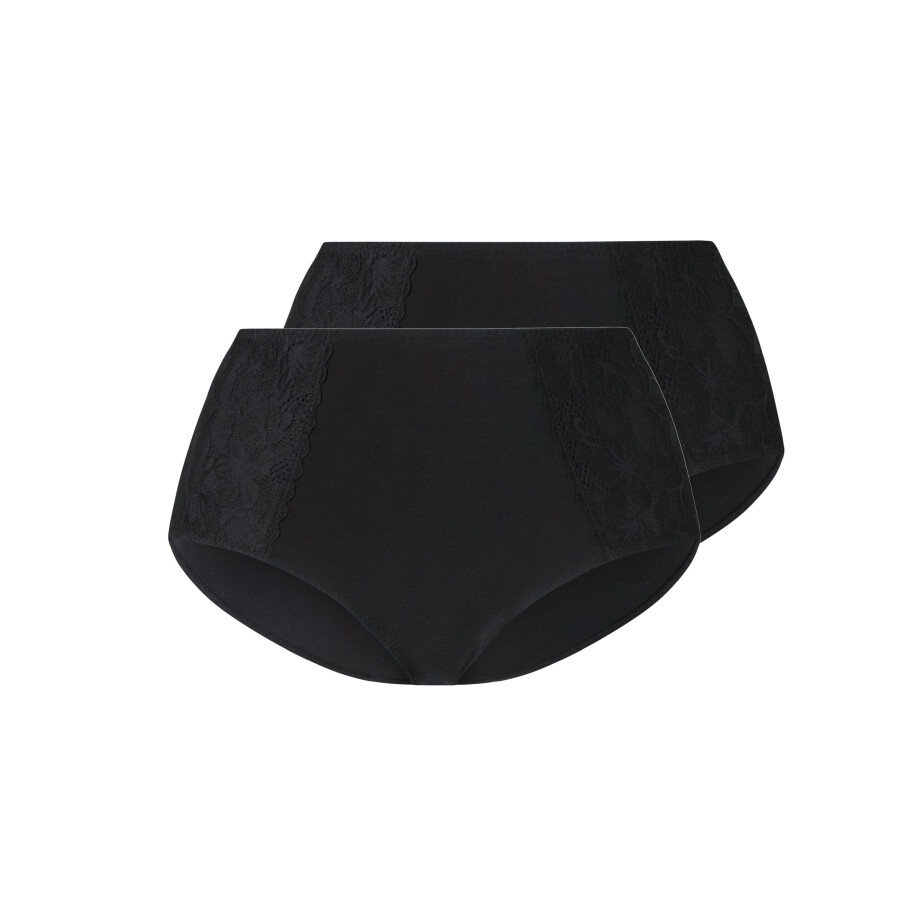 esmara 2 Dames onderbroeken - plus size (Zwart, L (44/46)) afbeelding 1