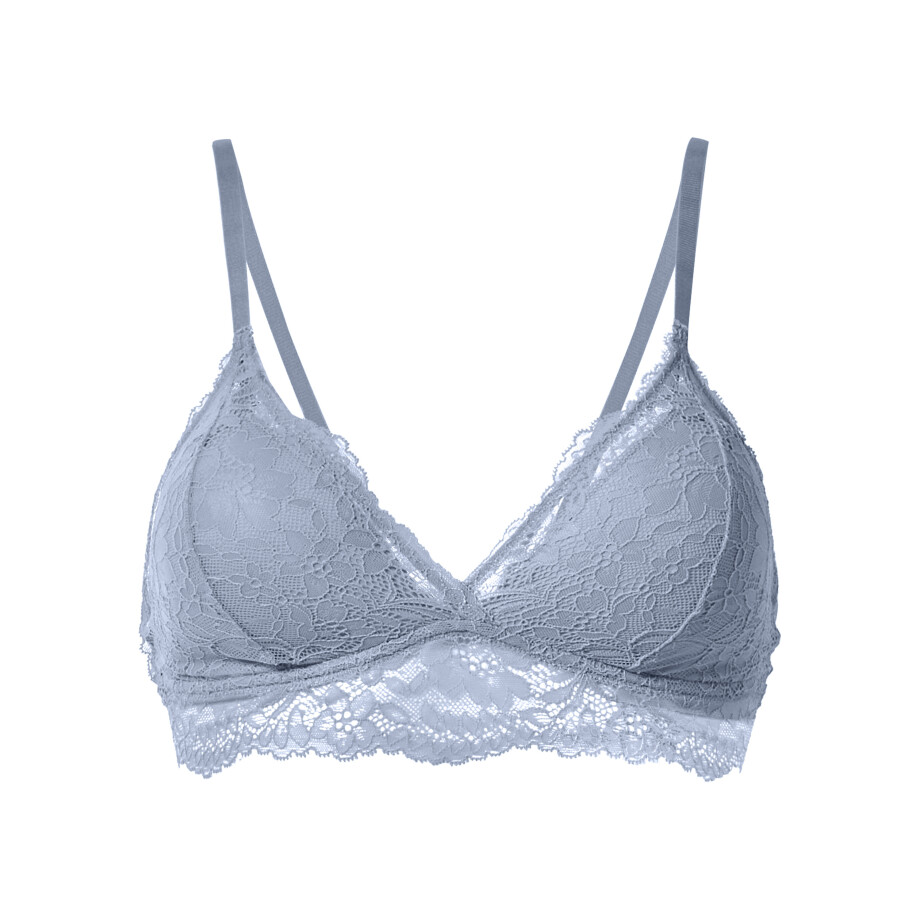 esmara Dames bustier met kant (Blauw, M (40/42)) esmara Dames bustier met kant (Blauw, M (40/42)) afbeelding 1