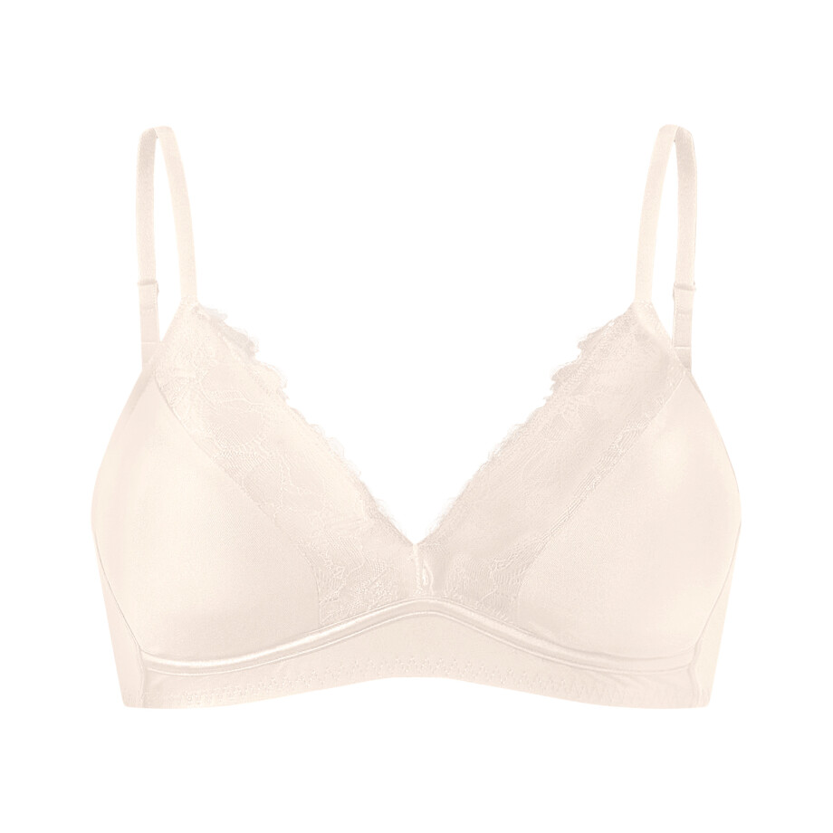 ESMARA Dames soft-bh met kant, zonder beugels (Roze, 95D) afbeelding 1