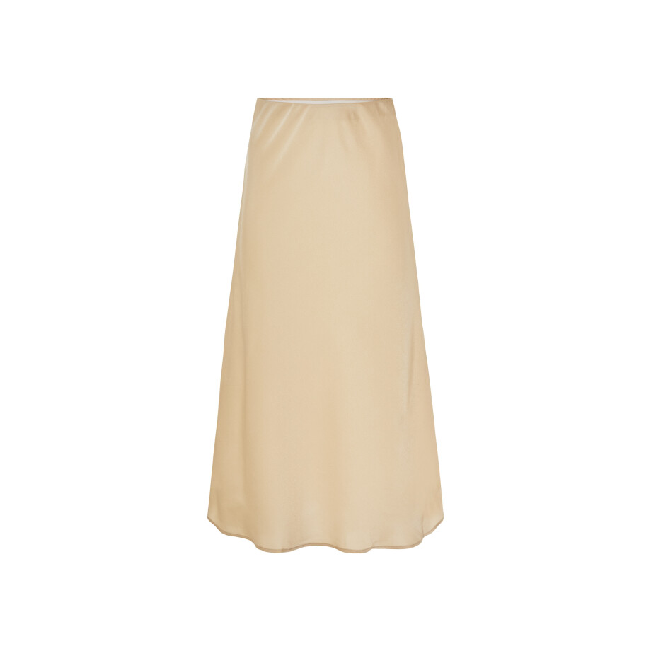 esmara Dames midi rok (44, Beige) afbeelding 1
