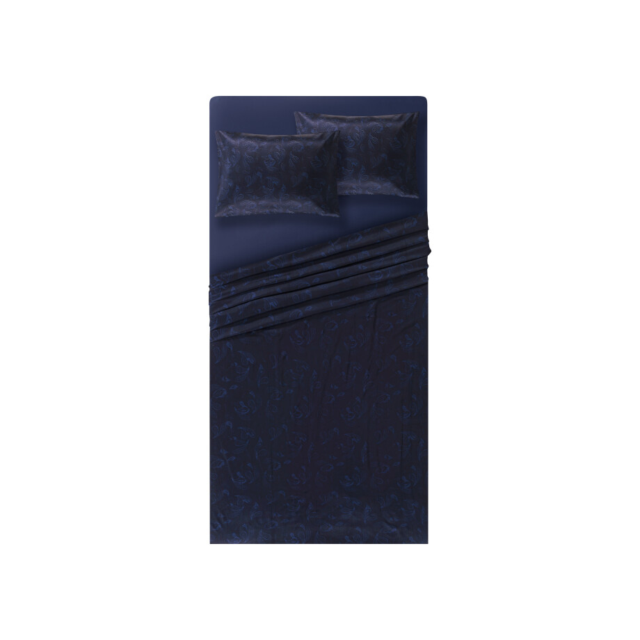 LIVARNO home Satijnen dekbedovertrekset 240 x 220 cm (Blauw/wit paisley) LIVARNO home Satijnen dekbedovertrekset 240 x 220 cm (Blauw/wit paisley) afbeelding 1