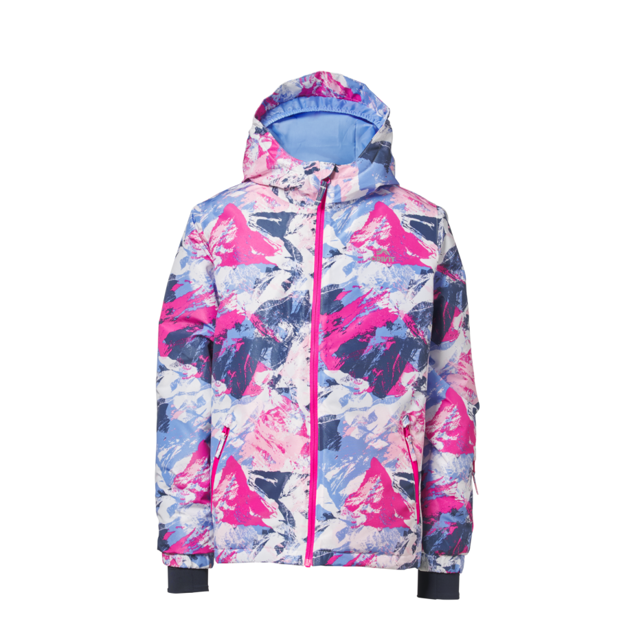 CRIVIT Kinder ski-jas (roze/marineblauw/lichtblauw, 146/152) afbeelding 1