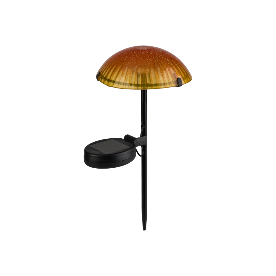 LIVARNO home Solar LED-paddenstoel (Oranje) afbeelding 1
