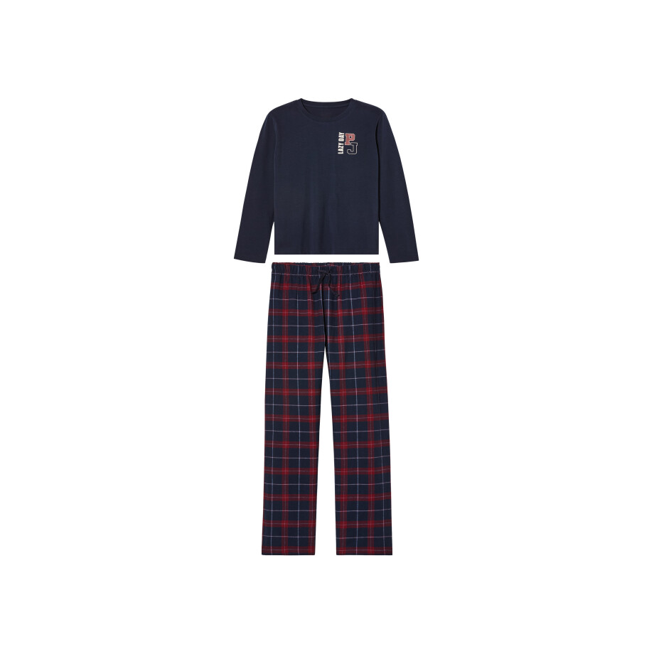 pepperts! Kinder fleece pyjamabroek (134/140, Marineblauw) afbeelding 1