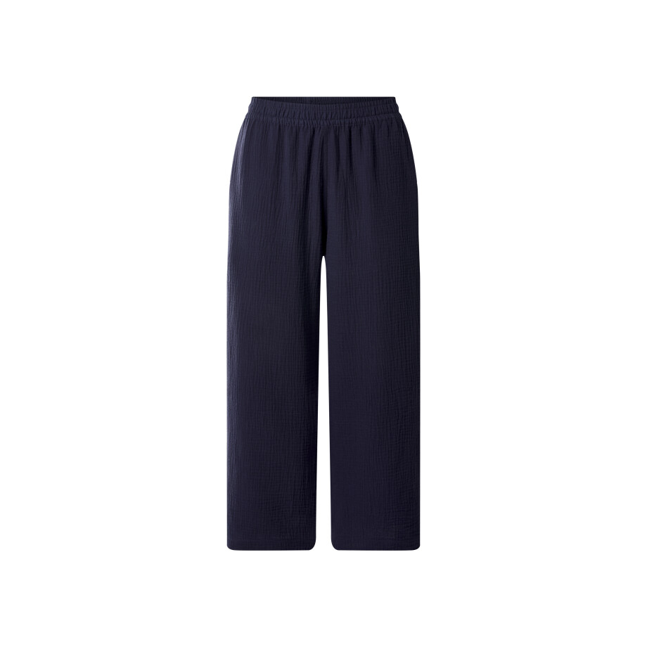 esmara Mousseline dames broek (Donkerblauw, L (44/46)) esmara Mousseline dames broek (Donkerblauw, L (44/46)) afbeelding 1
