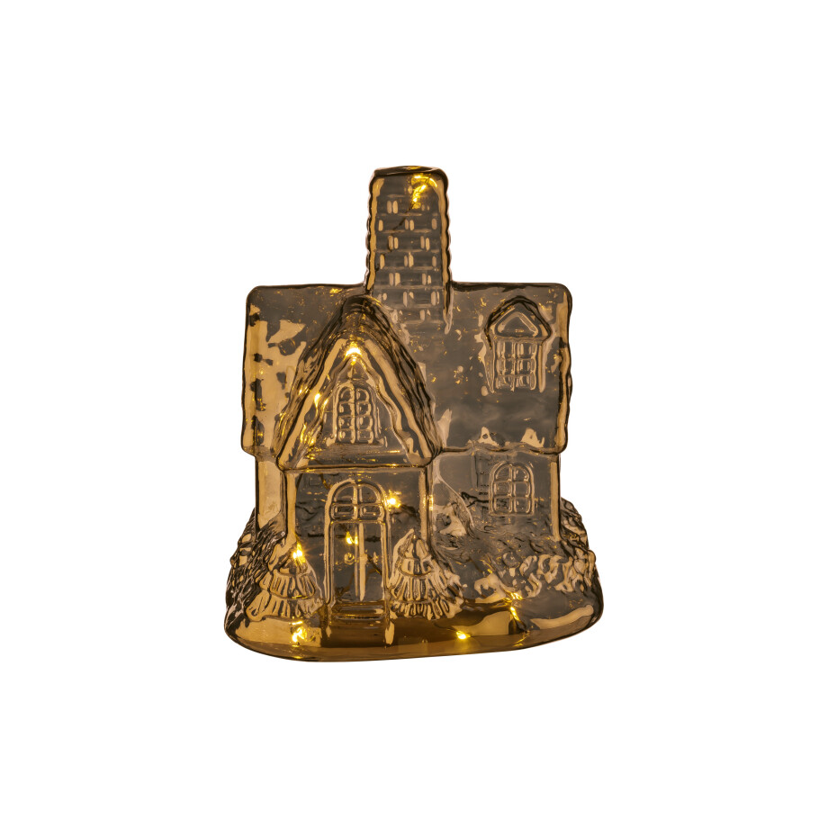 LIVARNO home Glazen kerstdecoratie met LED (Huis) LIVARNO home Glazen kerstdecoratie met LED (Huis) afbeelding 1