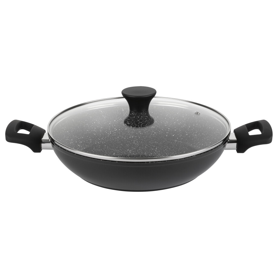 ERNESTO Aluminium serveerpan Ø 28 cm (Zwart) ERNESTO Aluminium serveerpan Ø 28 cm (Zwart) afbeelding 1