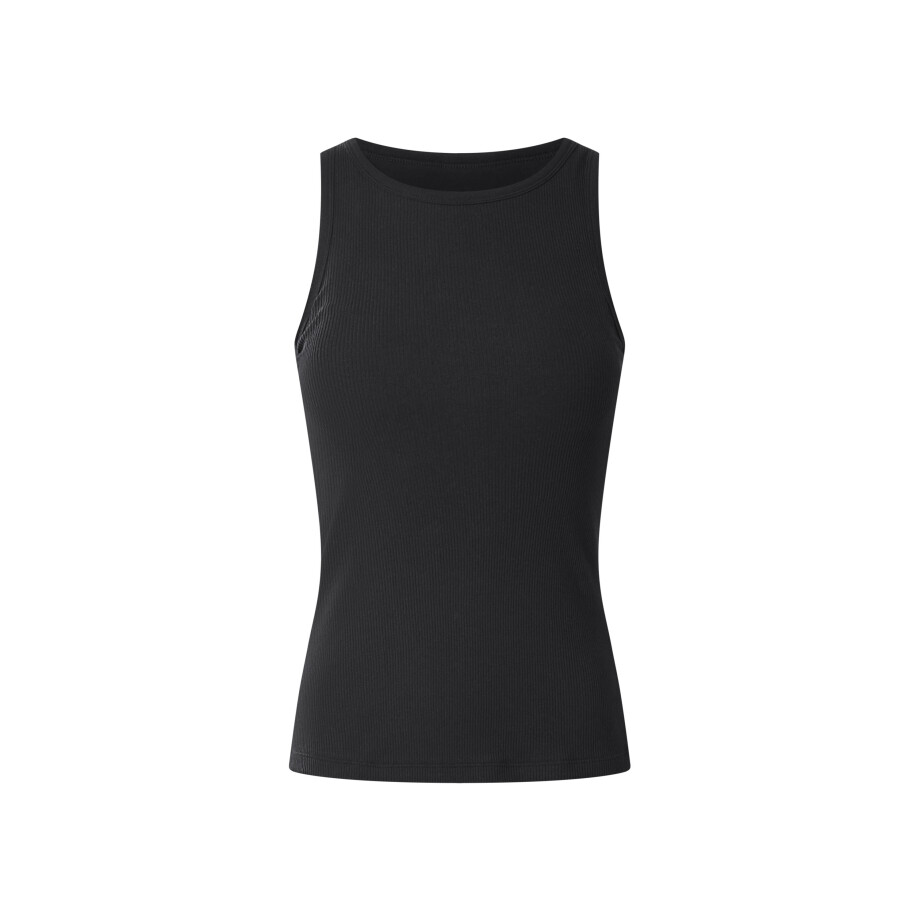 esmara Dames top met geïntegreerde bh (Zwart, S (36/38)) afbeelding 1