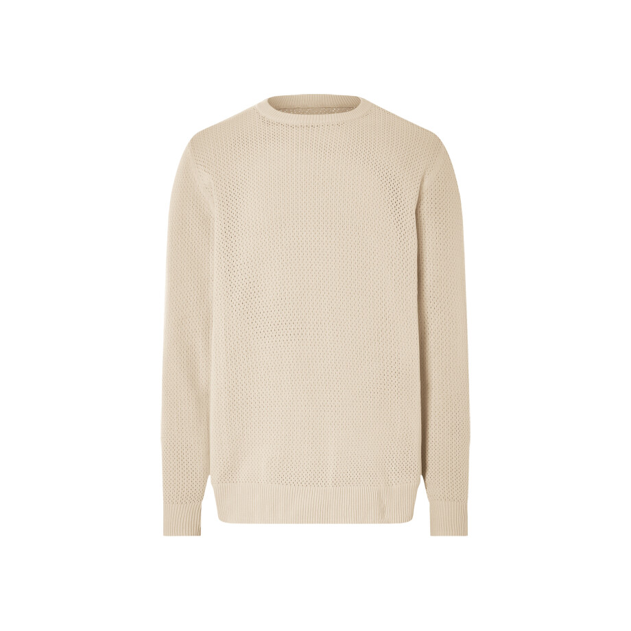 LIVERGY Gebreide heren trui (Wit, XXL) afbeelding 1