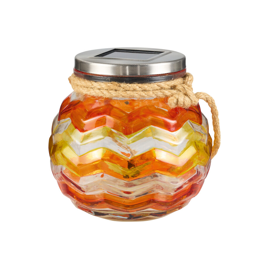 LIVARNO home Gesoldeerd glas met LED, beschilderd of mozaïek (Oranje) afbeelding 1