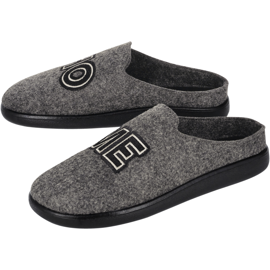 ESMARA MEN Heren pantoffels (Antraciet, 46) afbeelding 1
