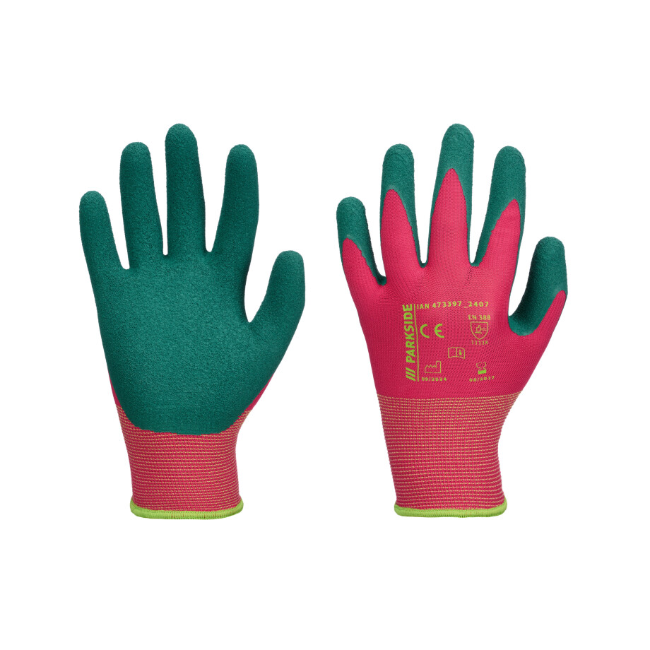 PARKSIDE Tuinhandschoenen (Roze/Groen, 10) afbeelding 1