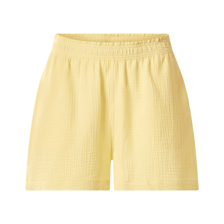 esmara Korte mousseline dames broek (Geel, M (40/42)) afbeelding 1