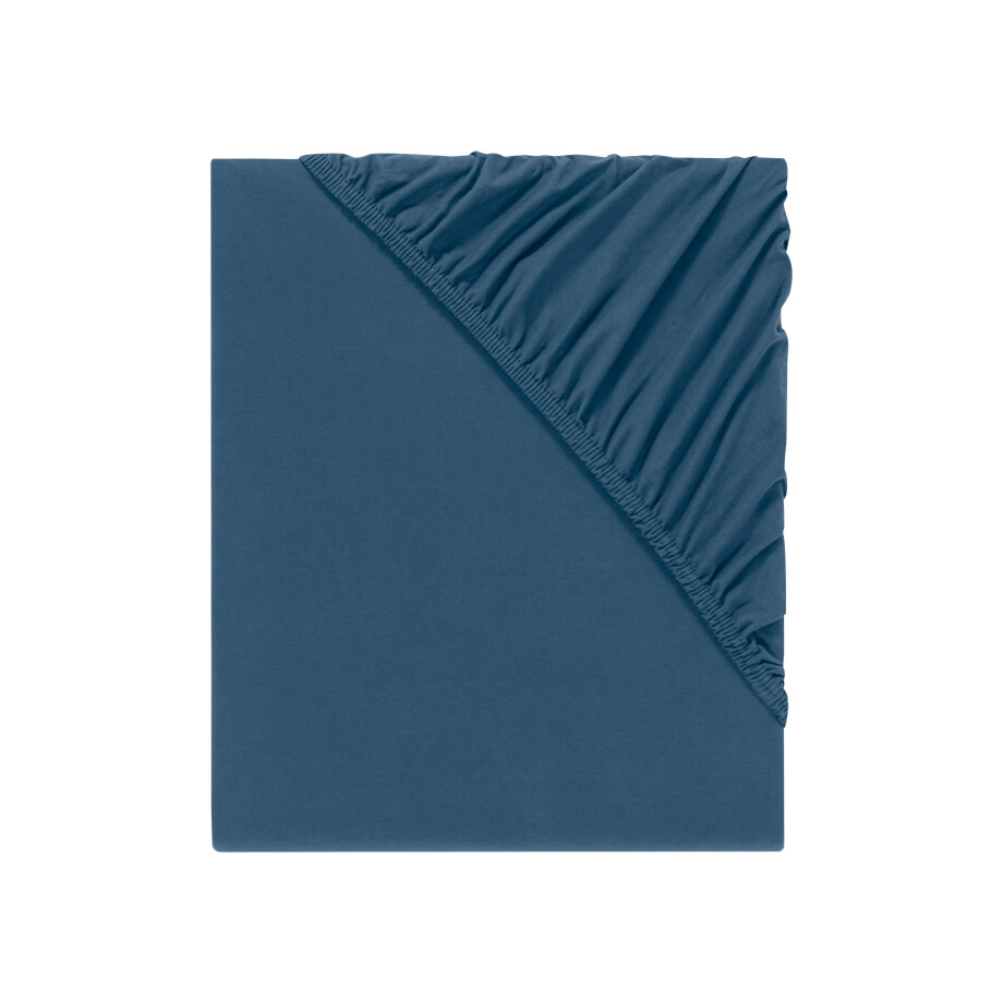 LIVARNO home Jersey hoeslaken 140-160 x 200 cm (Blauw) LIVARNO home Jersey hoeslaken 140-160 x 200 cm (Blauw) afbeelding 1