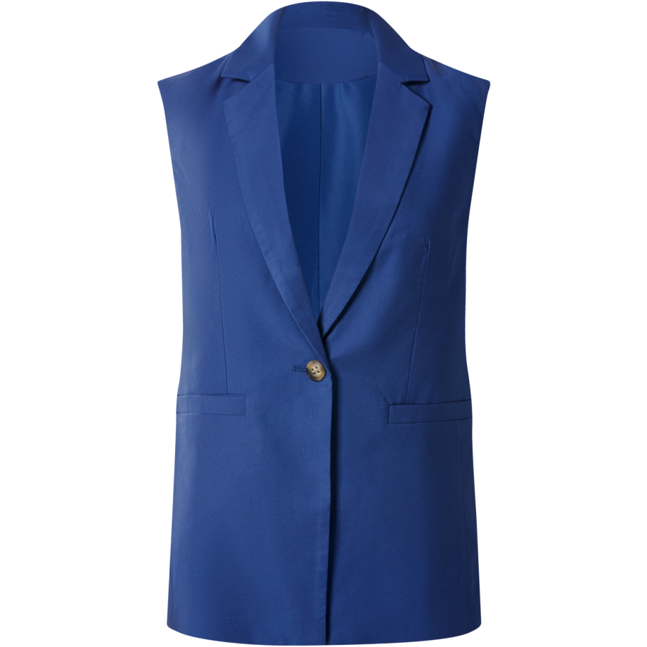 esmara Mouwloze dames blazer (Blauw, 44) afbeelding 1