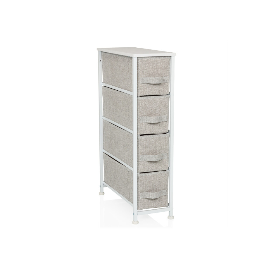hjh LIVING Kast Foldress (4 vakken, Grijs) hjh LIVING Kast Foldress (4 vakken, Grijs) afbeelding 1