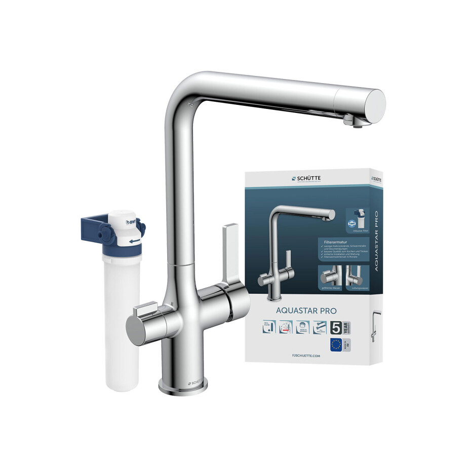 Schütte Keukenkraan met filtersysteem AQUASTAR PRO (Chroom) Schütte Keukenkraan met filtersysteem AQUASTAR PRO (Chroom) afbeelding 1