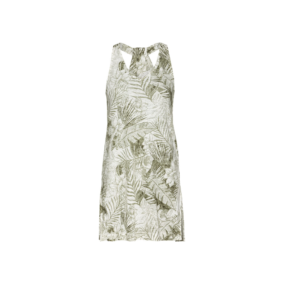 esmara Linnen tanktop (M (40/42), Wit/groen) afbeelding 1