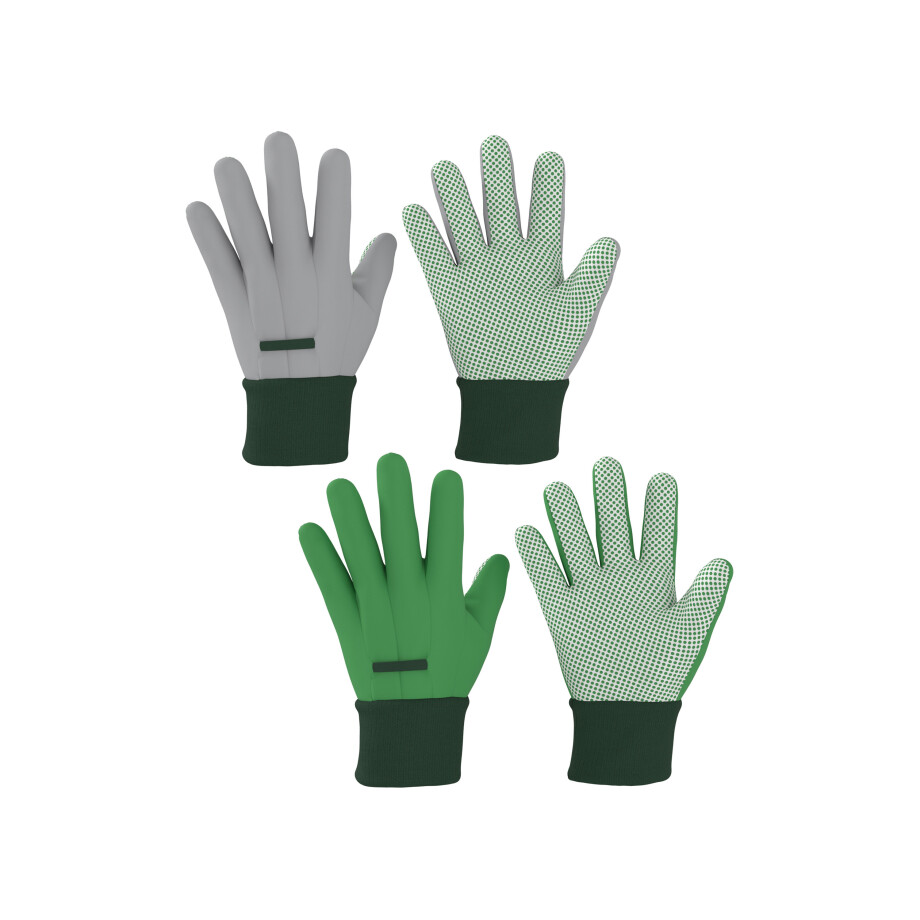 PARKSIDE 2 Paar tuinhandschoenen (Grijs/groen, 7) afbeelding 1