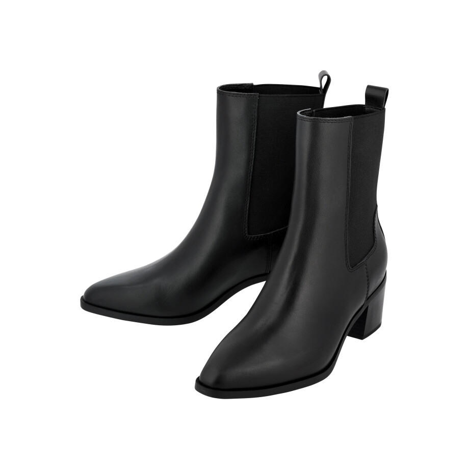 esmara Leren dames chelsea boots (Zwart, 41) esmara Leren dames chelsea boots (Zwart, 41) afbeelding 1