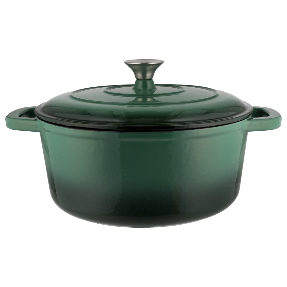 SILVERCREST Gietijzeren pan 28 cm 5,6 L (Groen) SILVERCREST Gietijzeren pan 28 cm 5,6 L (Groen) afbeelding 1