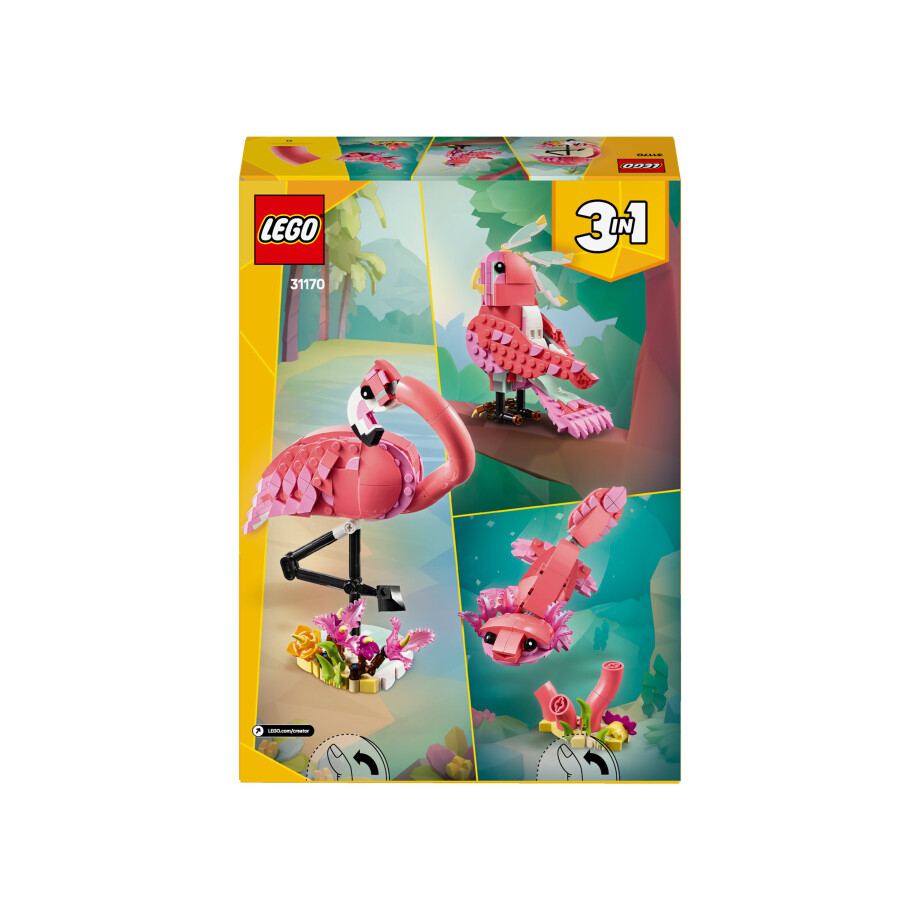 LEGO Creator 31170 Wilde dieren: roze flamingo afbeelding 1