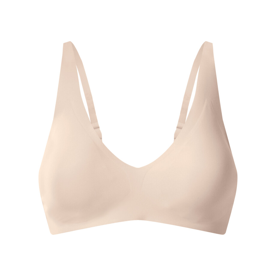 esmara Dames lasercut-bh zonder beugels - onzichtbaar & seamless (Beige, S (36/38)) afbeelding 1