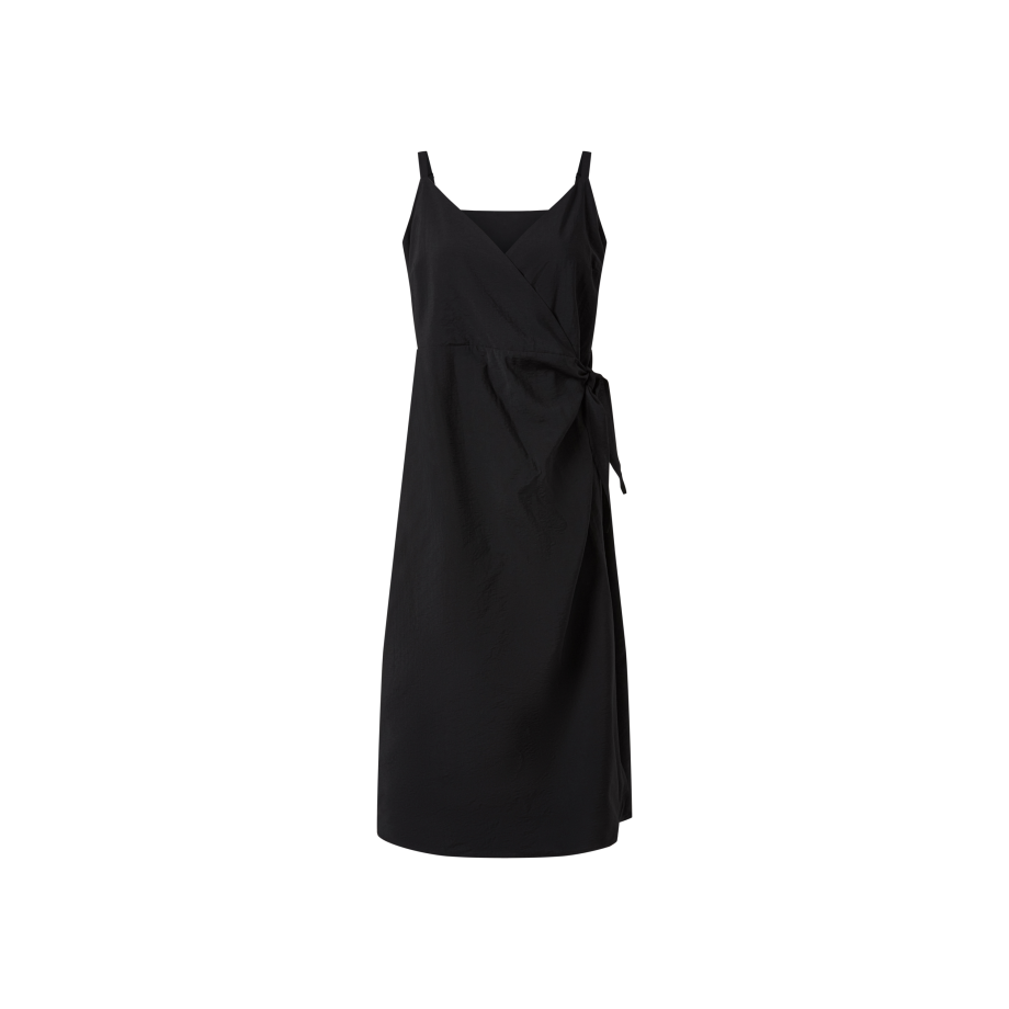 ESMARA Dames jurk, moderne midi-lengte (Zwart, 36) afbeelding 1