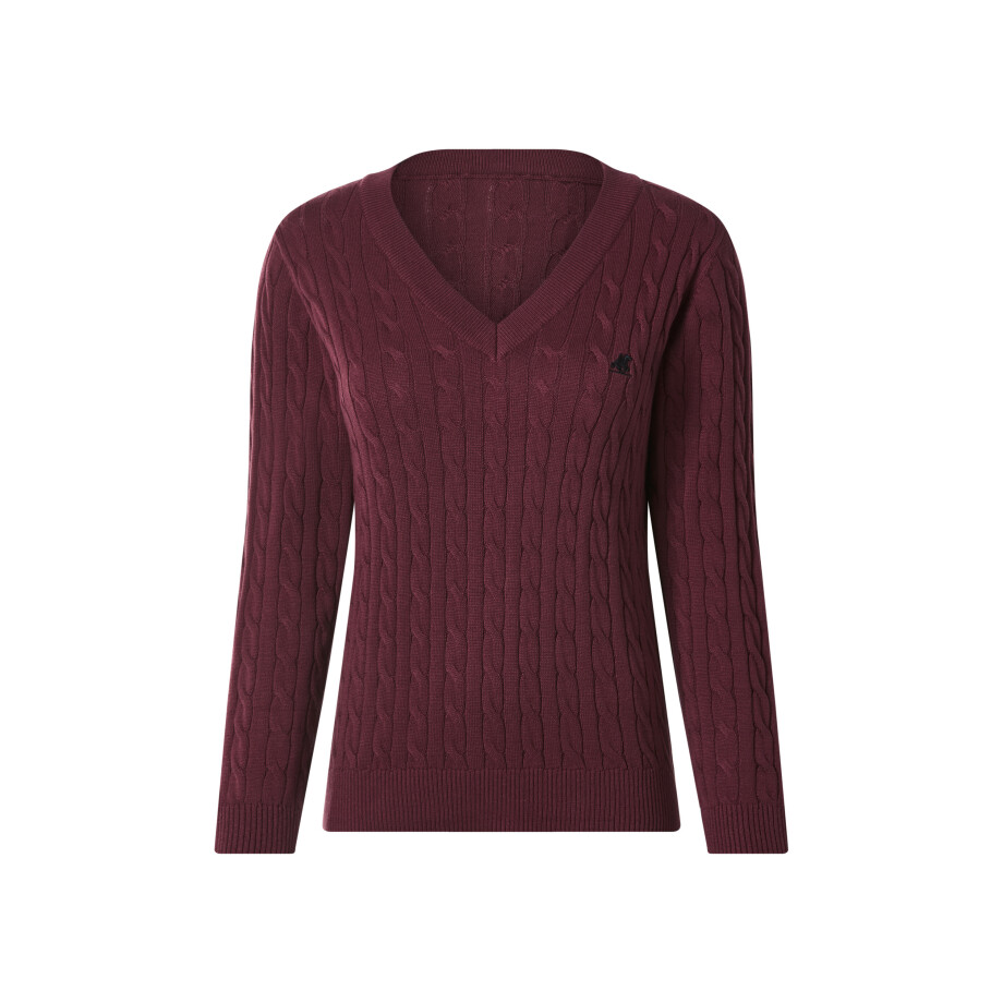 esmara Gebreide dames trui (bordeaux rood, L (44/46)) afbeelding 1