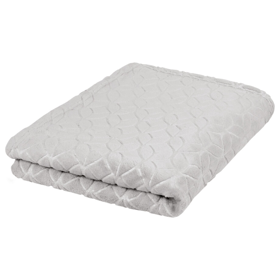 LIVARNO home Plaid 150 x 200 cm (Lichtgrijs) afbeelding 1