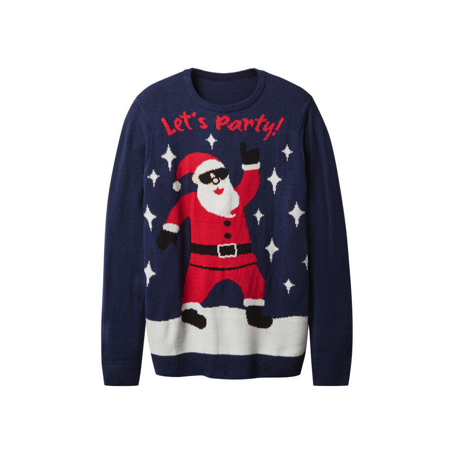 esmara Men Heren kersttrui met lampjes (Marineblauw, XXL) esmara Men Heren kersttrui met lampjes (Marineblauw, XXL) afbeelding 1