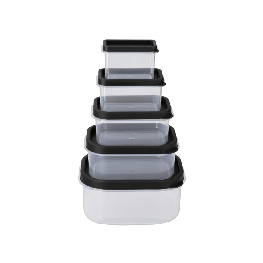 SILVERCREST Vershouddozenset 5-delig (Rechthoekig, Zwart) afbeelding 1