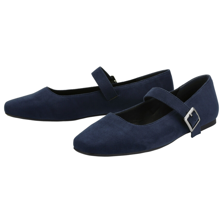 esmara Dames ballerina's (Marineblauw, 38) afbeelding 1