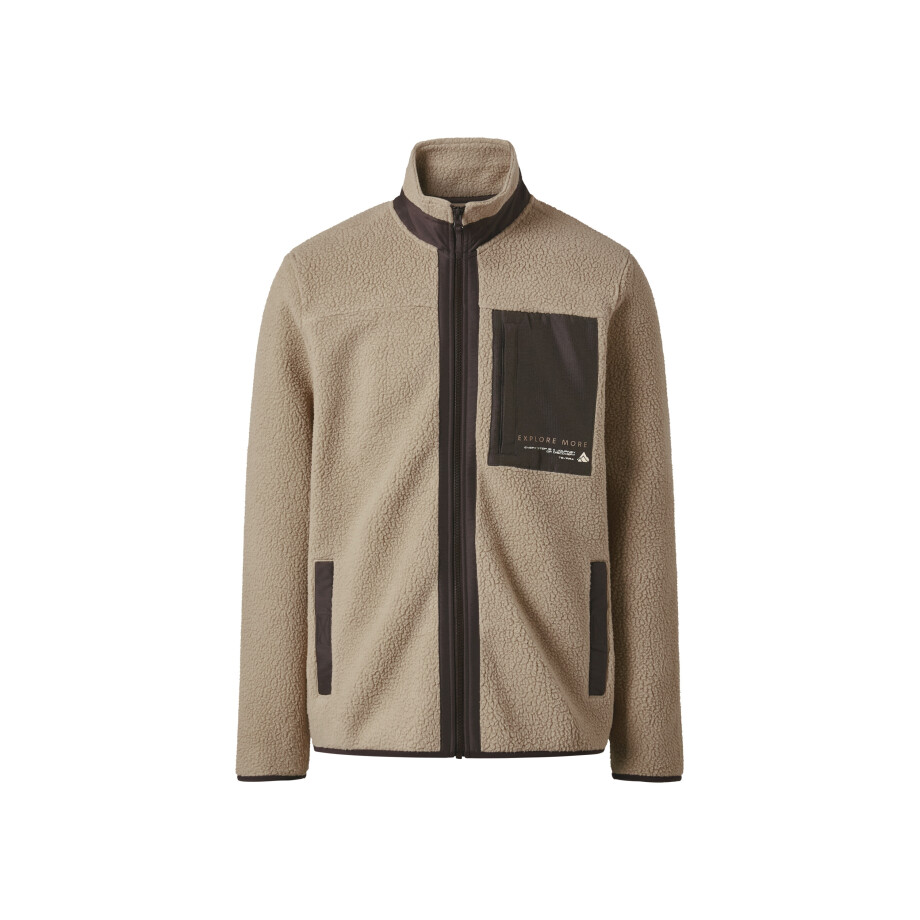 esmara Men Heren fleece vest (Beige, L) esmara Men Heren fleece vest (Beige, L) afbeelding 1