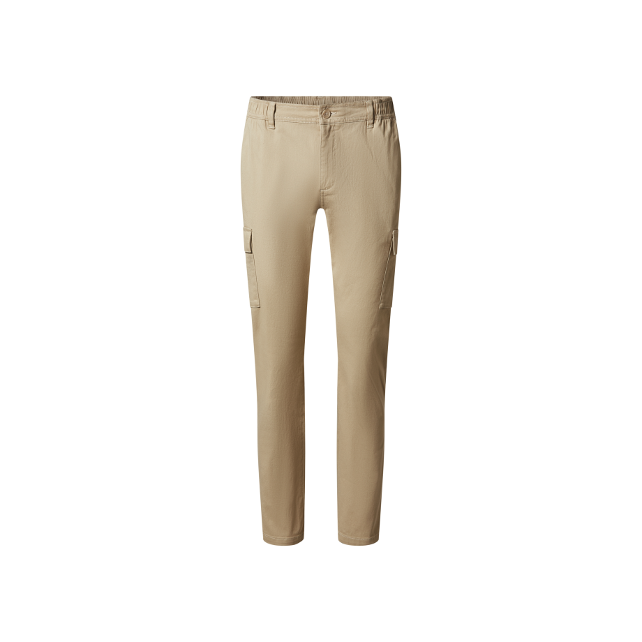 ESMARA MEN Heren cargobroek, met steekzakken aan de zijkant. (Beige, M) afbeelding 1