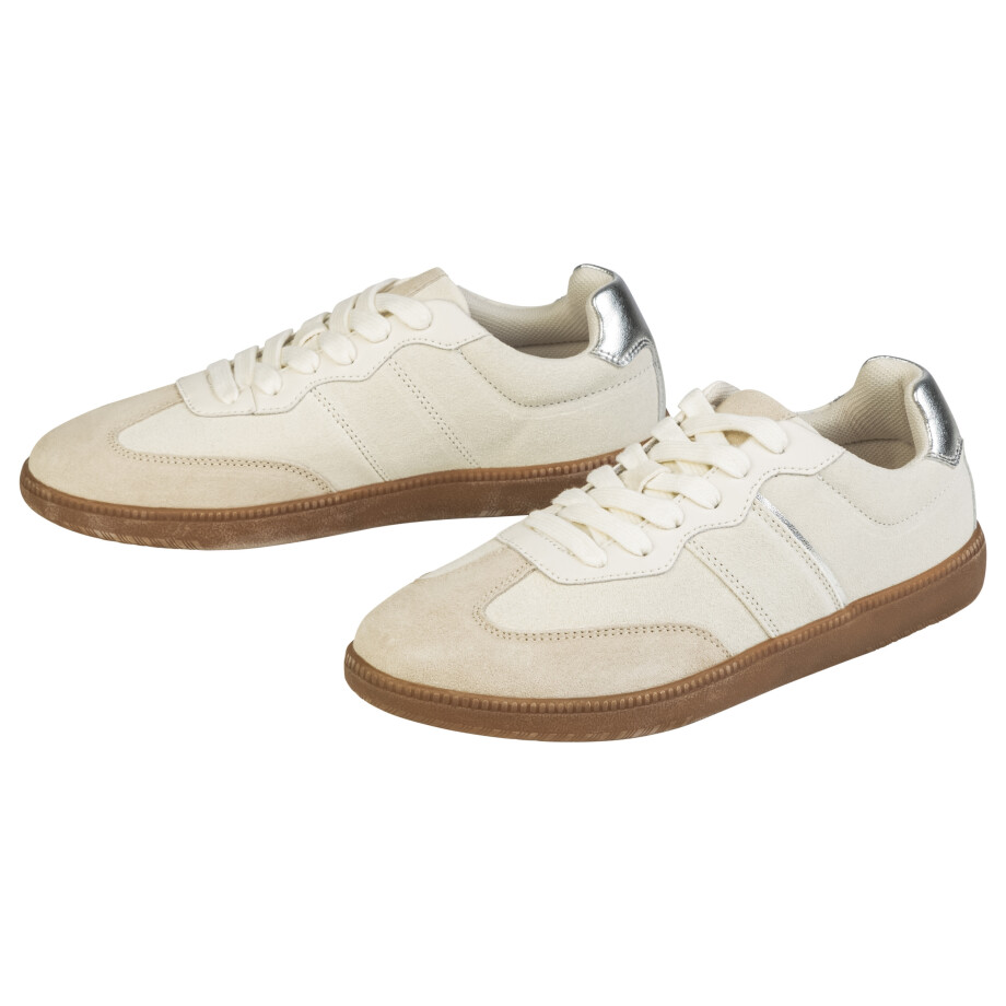 esmara Dames sneakers (Beige/zilver, 39) afbeelding 1