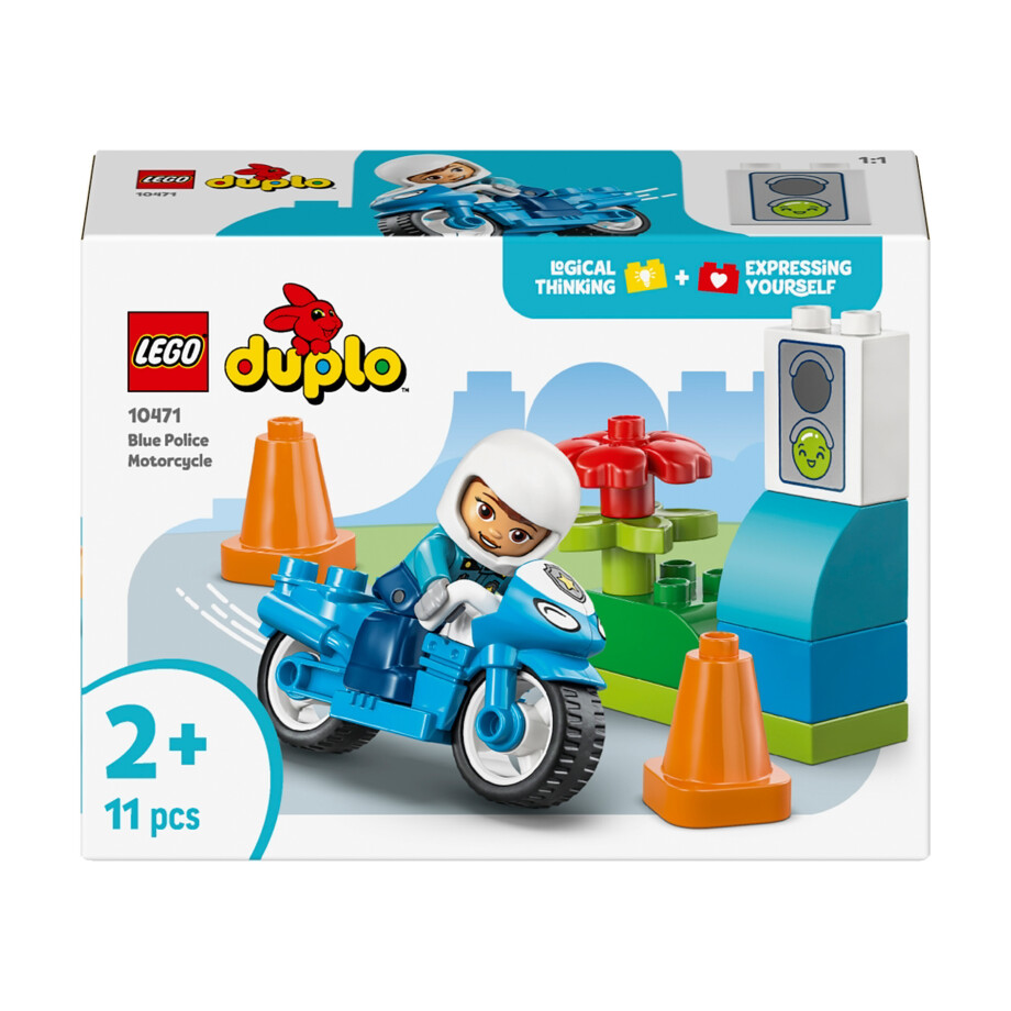 LEGO DUPLO 10471 Blauwe politiemotor LEGO DUPLO 10471 Blauwe politiemotor afbeelding 1
