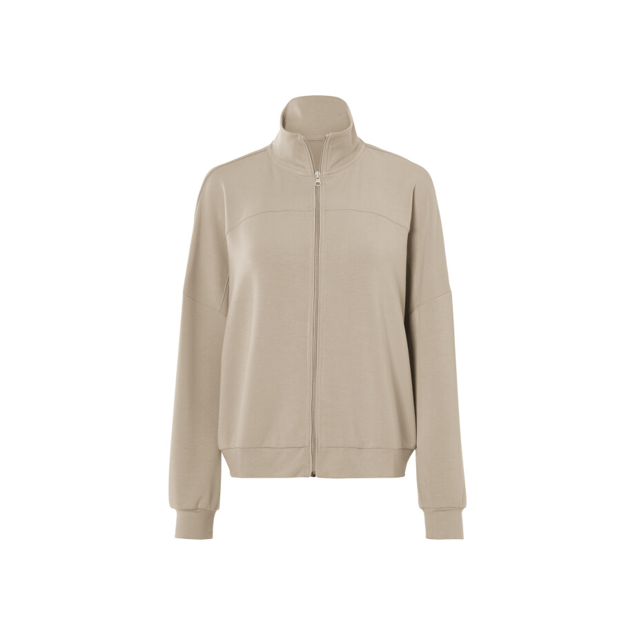 esmara Dames hoodie of vest (Beige, M (40/42)) afbeelding 1