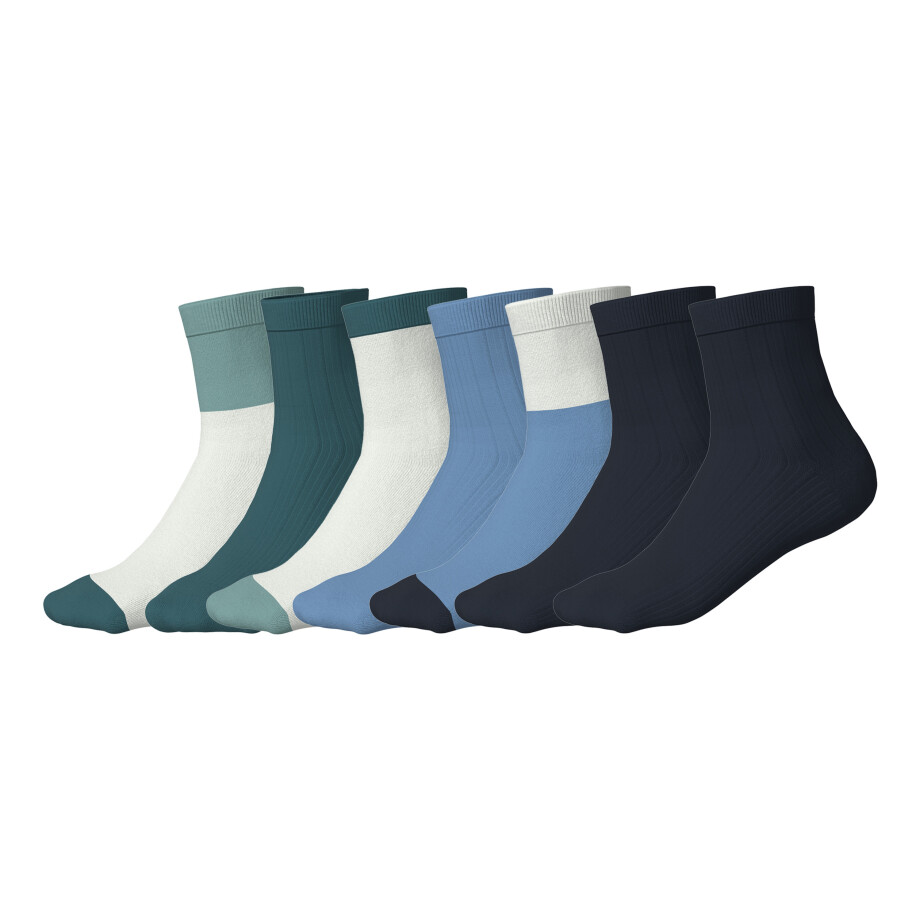 ESMARA KIDS 7 Paar kinder sokken (blauw/navy/groen, 39/42) ESMARA KIDS 7 Paar kinder sokken (blauw/navy/groen, 39/42) afbeelding 1